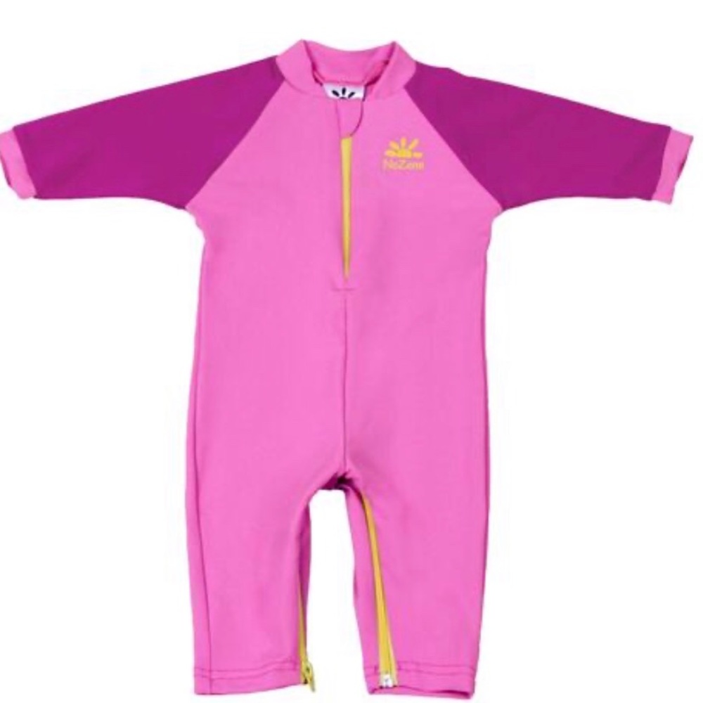 No zone rash guard baby swimsuit, like new, 0-6mos